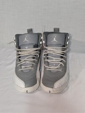 Nike Air Jordan 12 Retro GS "Stealth" Cool Grey White 153265-015 Size 5Y